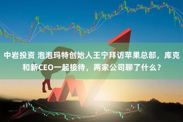 中岩投资 泡泡玛特创始人王宁拜访苹果总部，库克和新CEO一起接待，两家公司聊了什么？