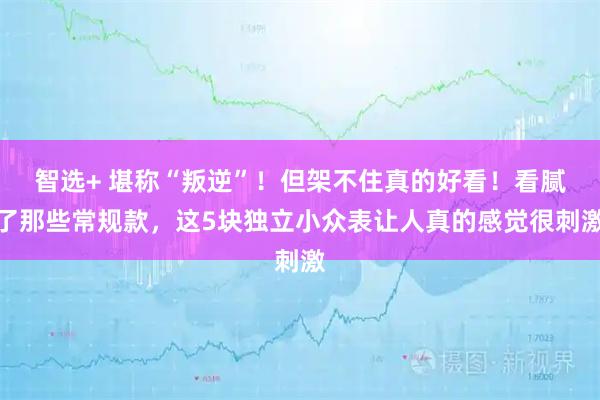 智选+ 堪称“叛逆”！但架不住真的好看！看腻了那些常规款，这5块独立小众表让人真的感觉很刺激
